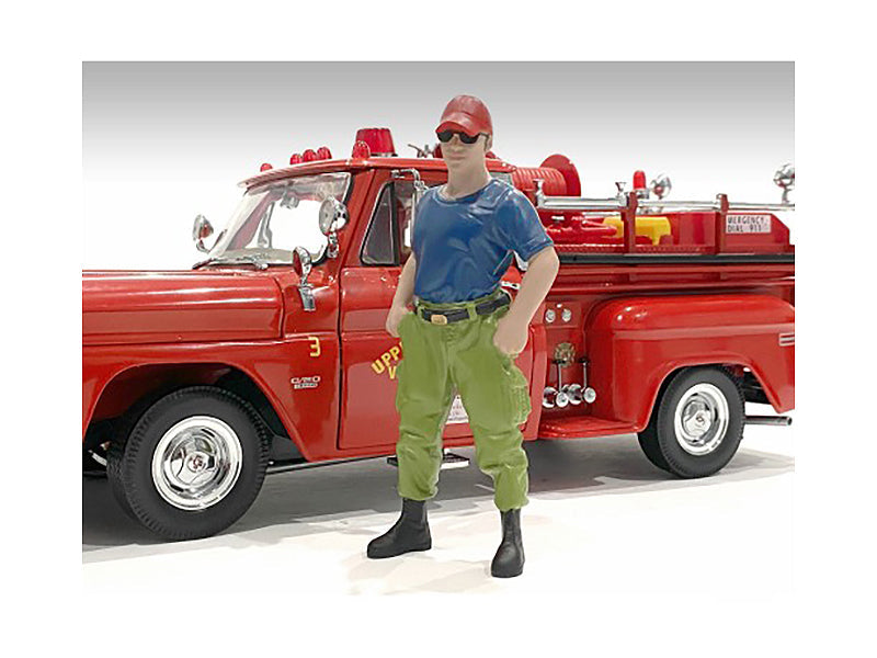 "Firefighters" Off Duty Figure for 1/18 Scale Models