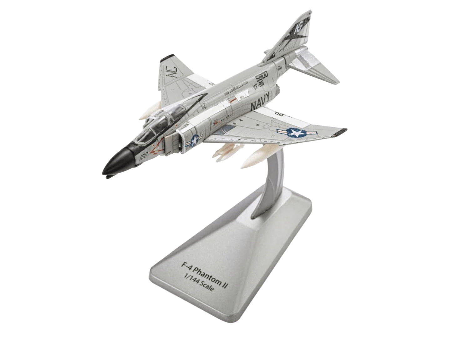 McDonnell Douglas F-4 Phantom II Aircraft "VF-96 Fighting Falcons Showtime 100 Lieutenant Randy Cunningham USS Constellation Vietnam" (1972) United States Navy "Collector Series" 1/144 Diecast Model