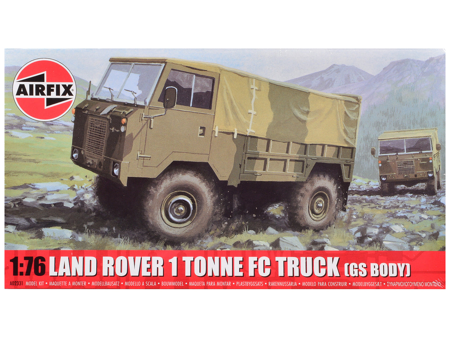 Level 1 Model Kit Land Rover 1 Tonne FC Truck (GS Body) with 3 Scheme Options 1/76 Scale Plastic Model Kit