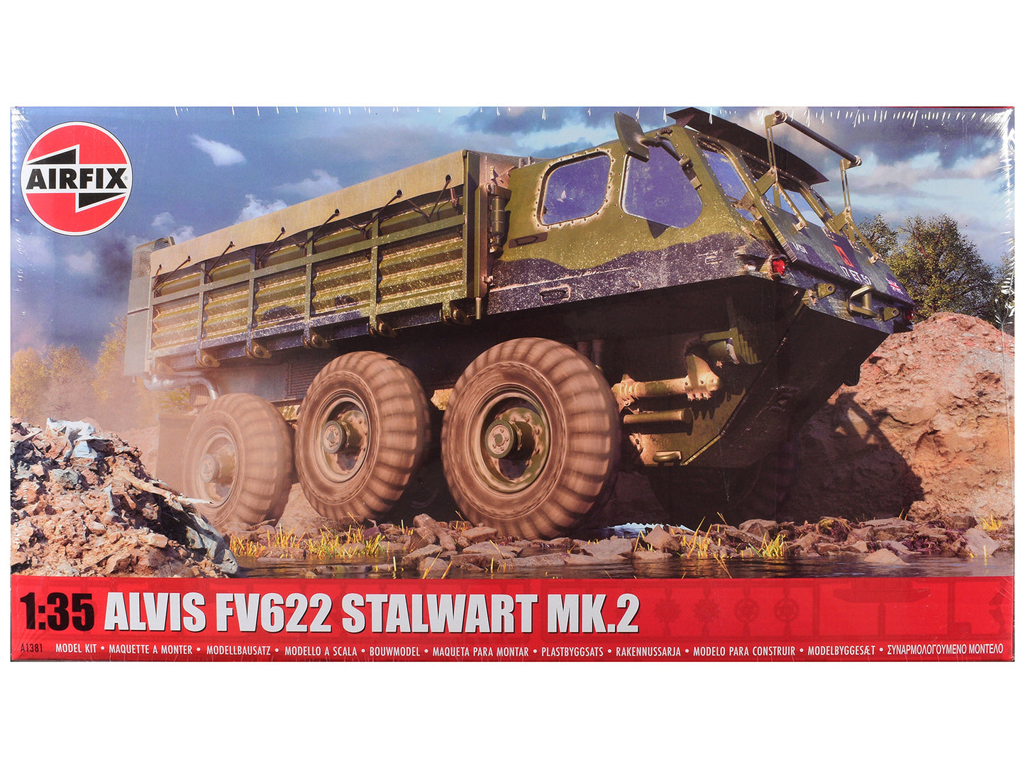 Level 3 Model Kit Alvis FV622 Stalwart Mk.2 Military Truck with 3 Scheme Options 1/35 Scale Plastic Model Kit