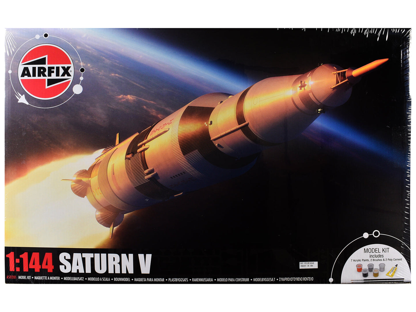 Level 3 Model Kit NASA Saturn V Rocket Gift Set 1/144 Plastic Model Kit
