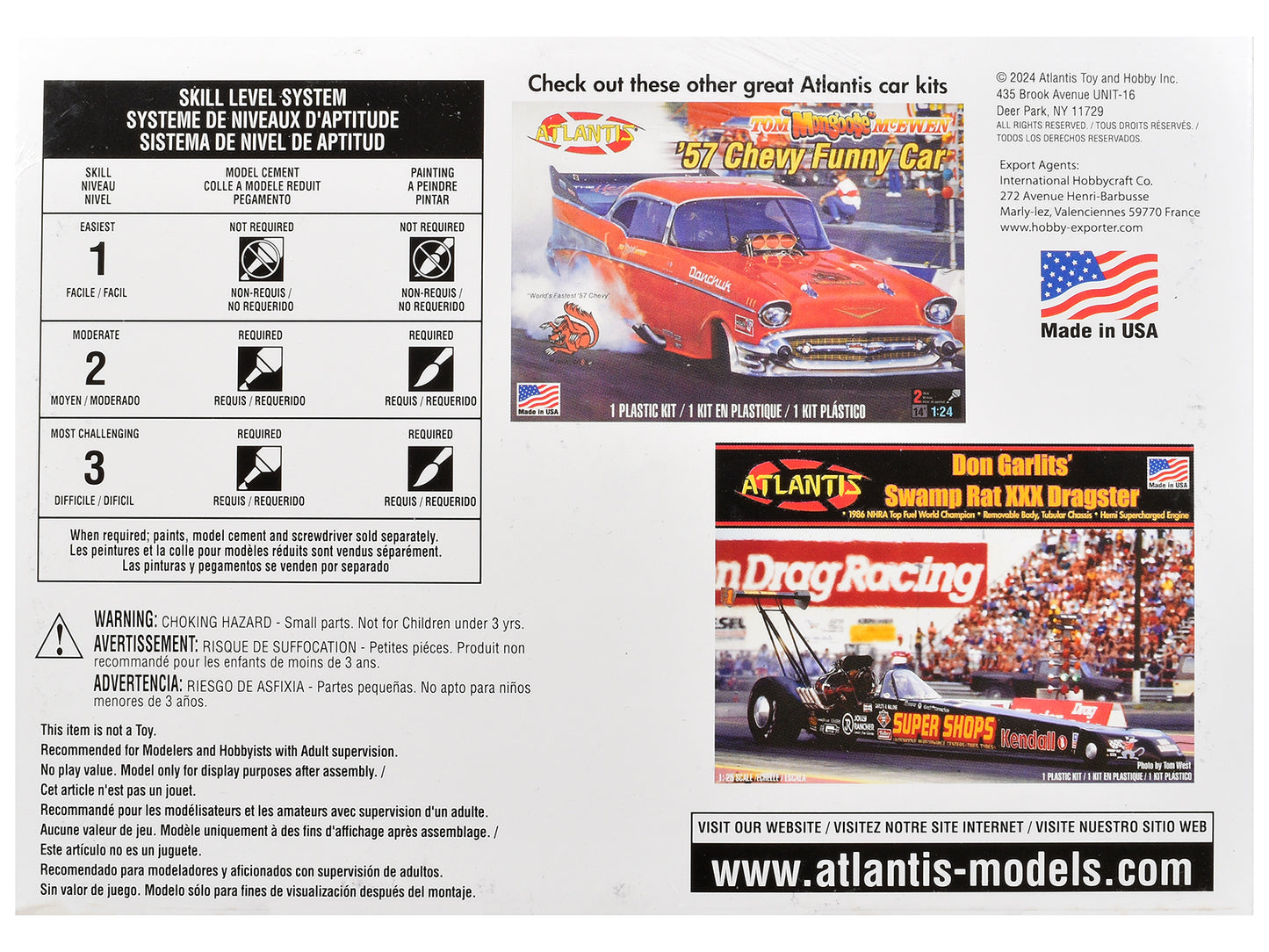 Skill 2 Model Kit Tom McEwen's "Mongoose" Rear Engine Dragster 1/24 Scale Model