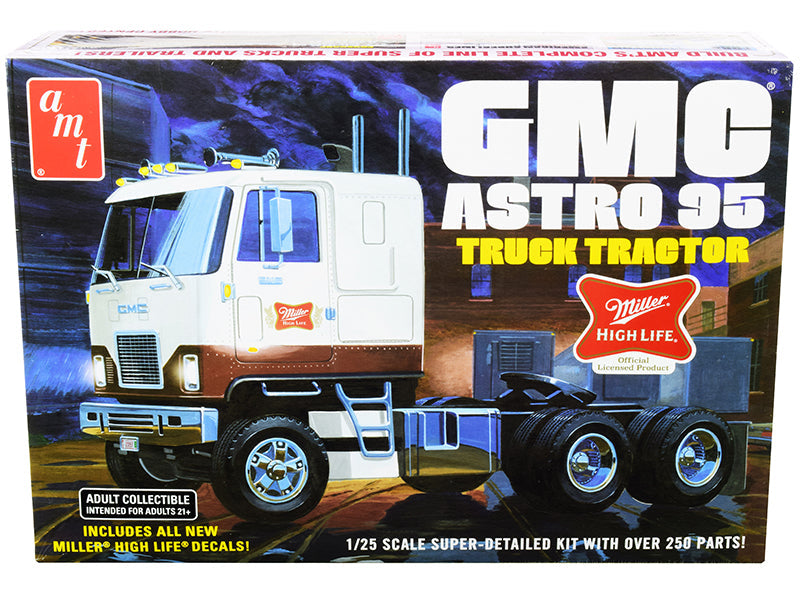 Skill 3 Model Kit GMC Astro 95 Truck Tractor "Miller" 1/25 Scale Model
