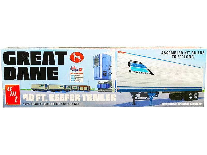 Skill 3 Model Kit Great Dane 40 Ft. Reefer Refrigerated Trailer 1/25 Scale Model