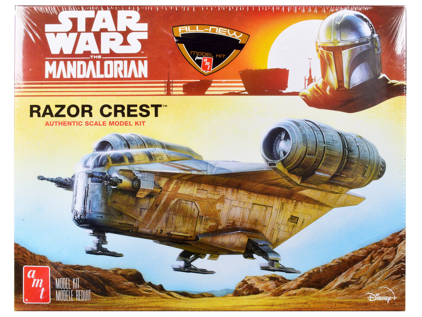 Skill 2 Model Kit Razor Crest Spaceship "Star Wars: The Mandalorian" 1/72 Scale Model