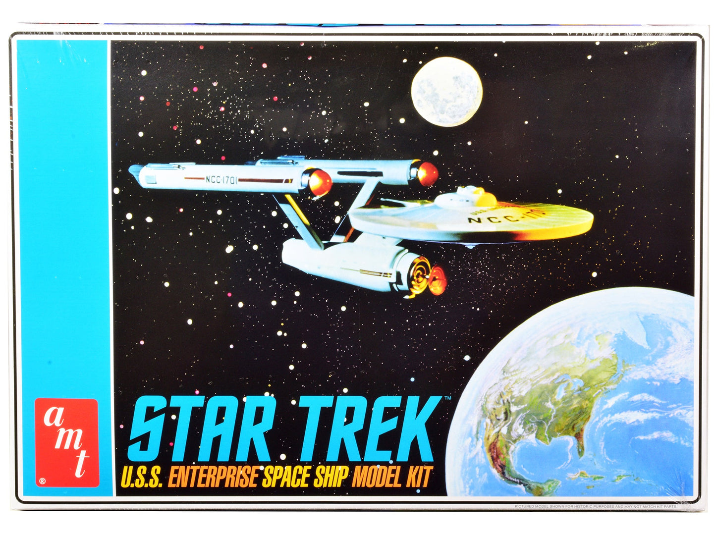 Skill 2 Model Kit U.S.S. Enterprise NCC-1701 Space Ship "Star Trek" 1/650 Scale Model