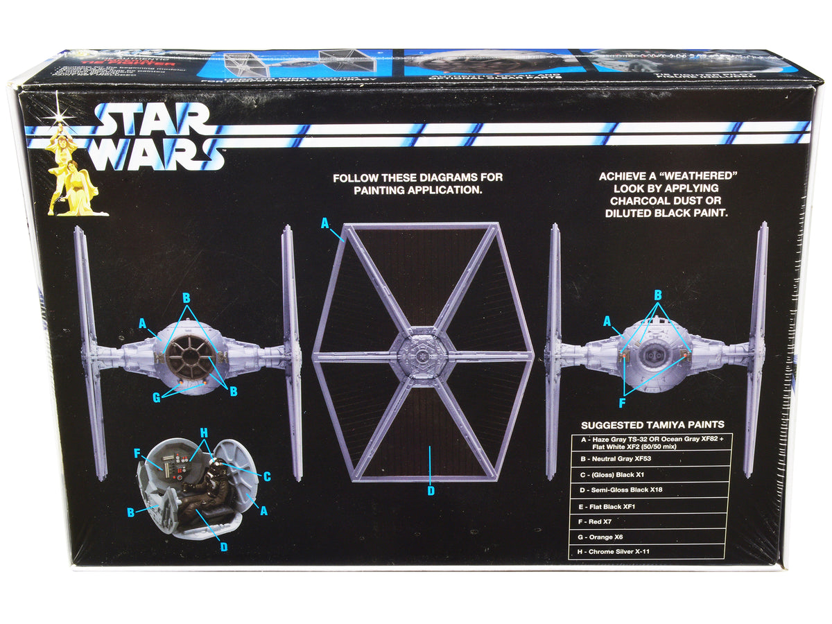 Skill 2 Model Kit Imperial Tie Fighter "Star Wars" (1977) Movie Model