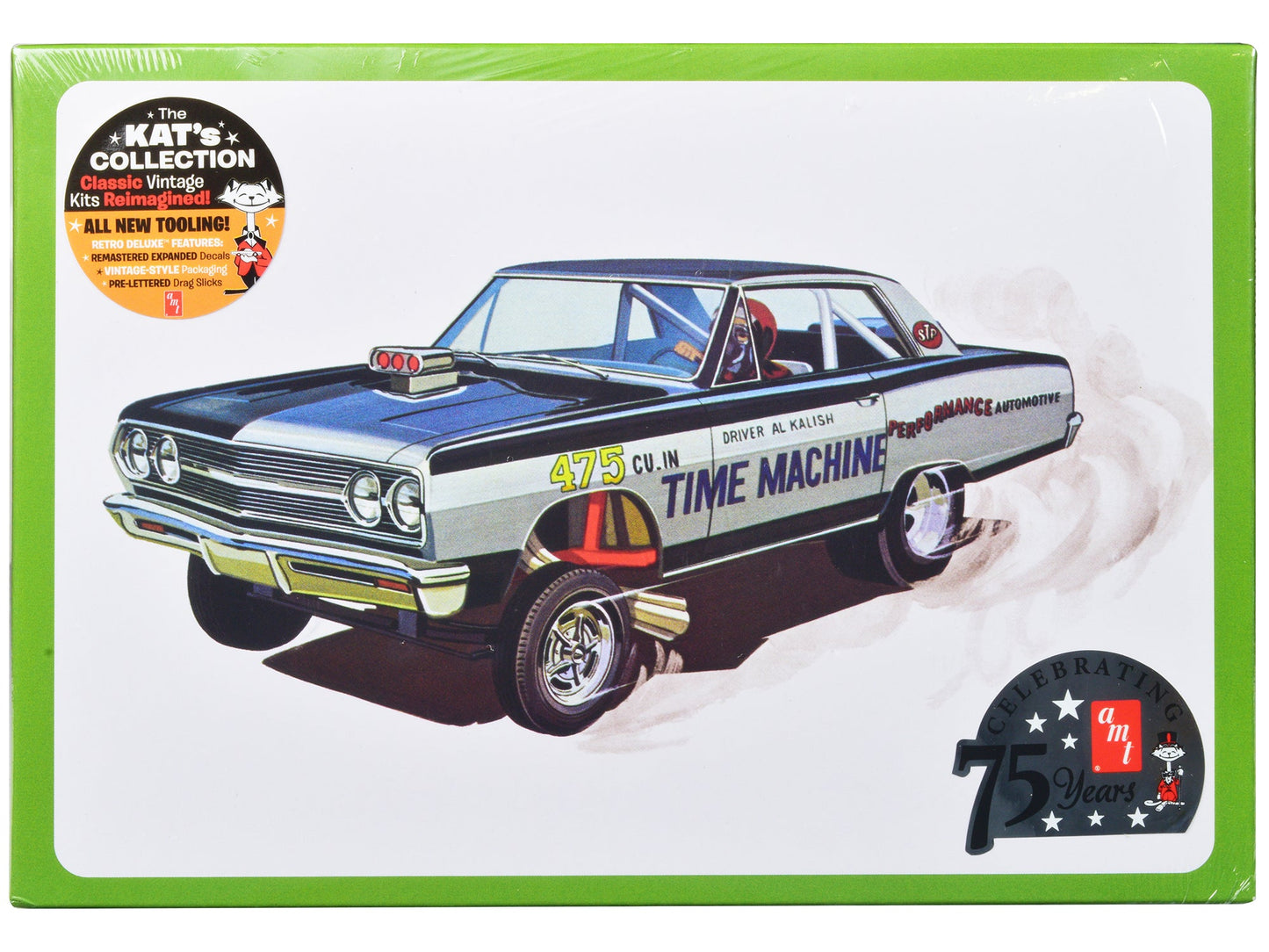 Skill 2 Model Kit 1965 Chevrolet Chevelle AWB Funny Car "Time Machine" 1/25 Scale Model