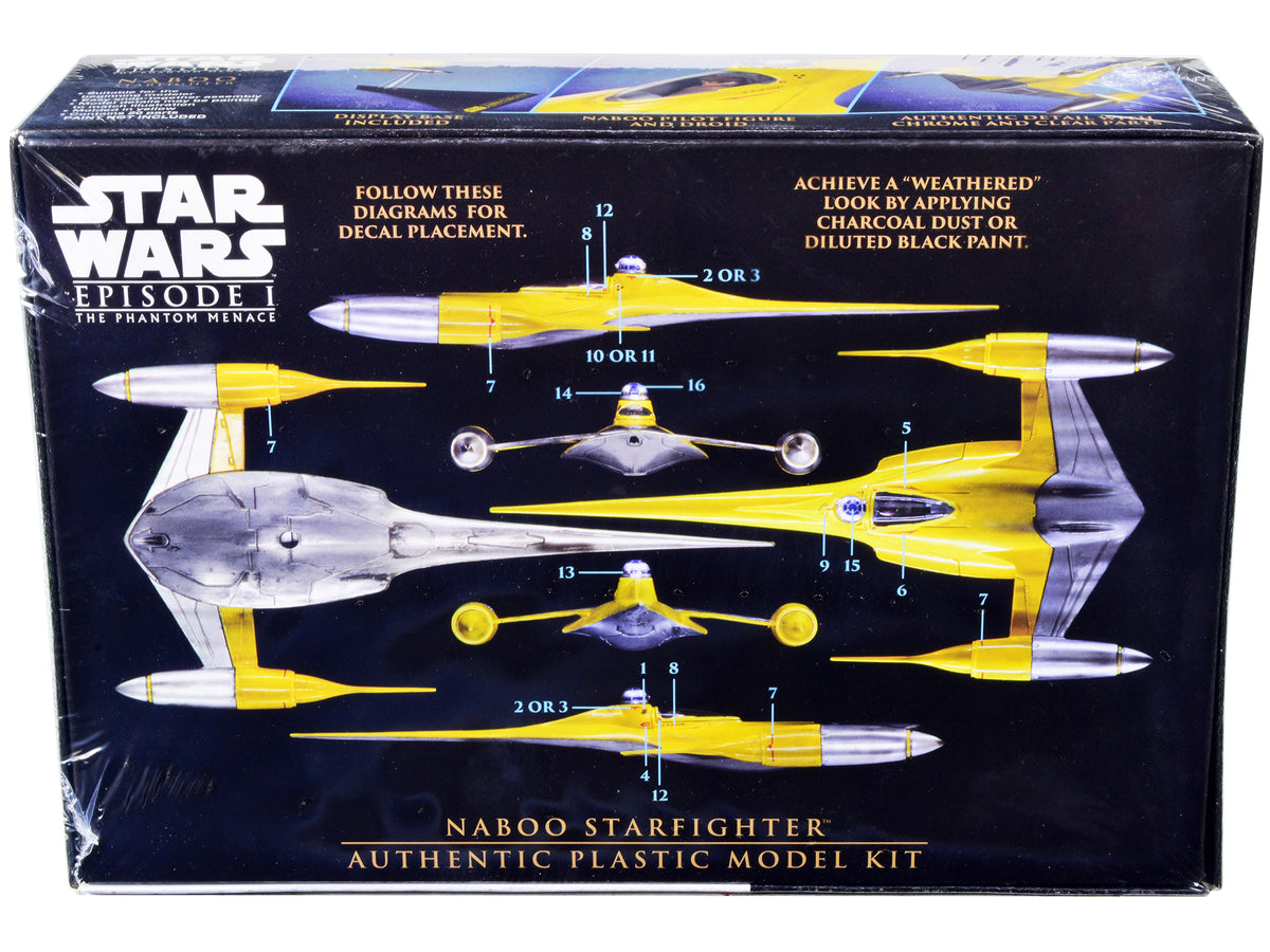 Skill 2 Model Kit Naboo Starfighter Spaceship "Star Wars: Episode I - The Phantom Menace" (1999) Movie 1/48 Scale Model
