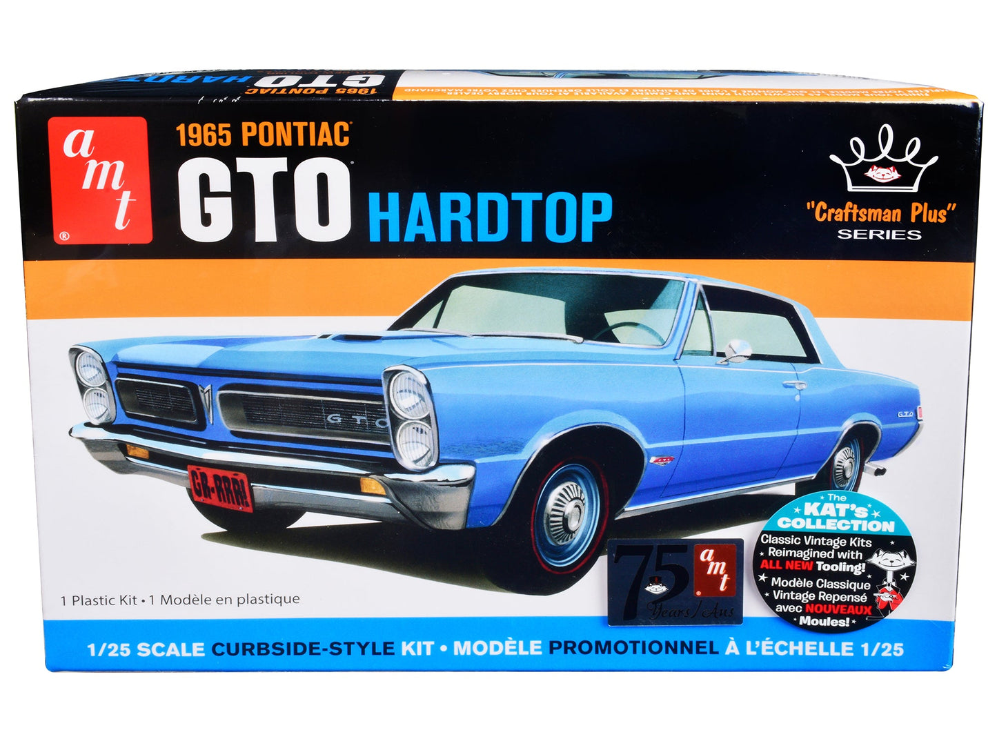 Skill 2 Model Kit 1965 Pontiac GTO Hardtop "Craftsman Plus" Series 1/25 Scale Model