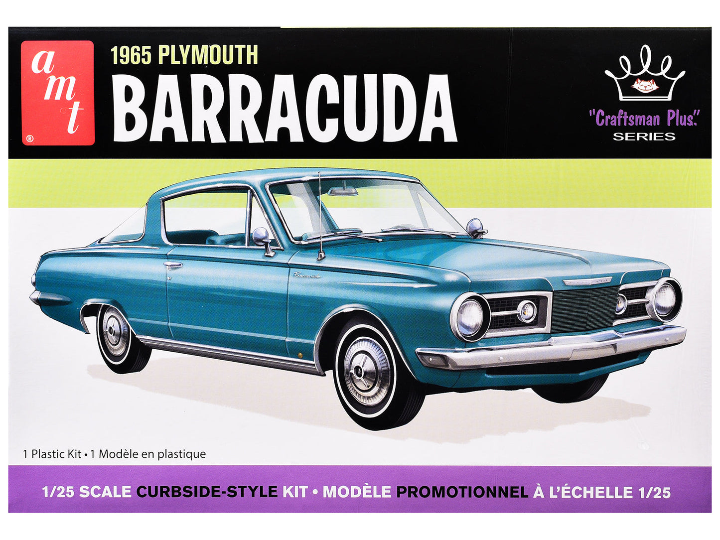 Skill 2 Model Kit 1965 Plymouth Barracuda "Craftsman Plus" Series 1/25 Scale Model