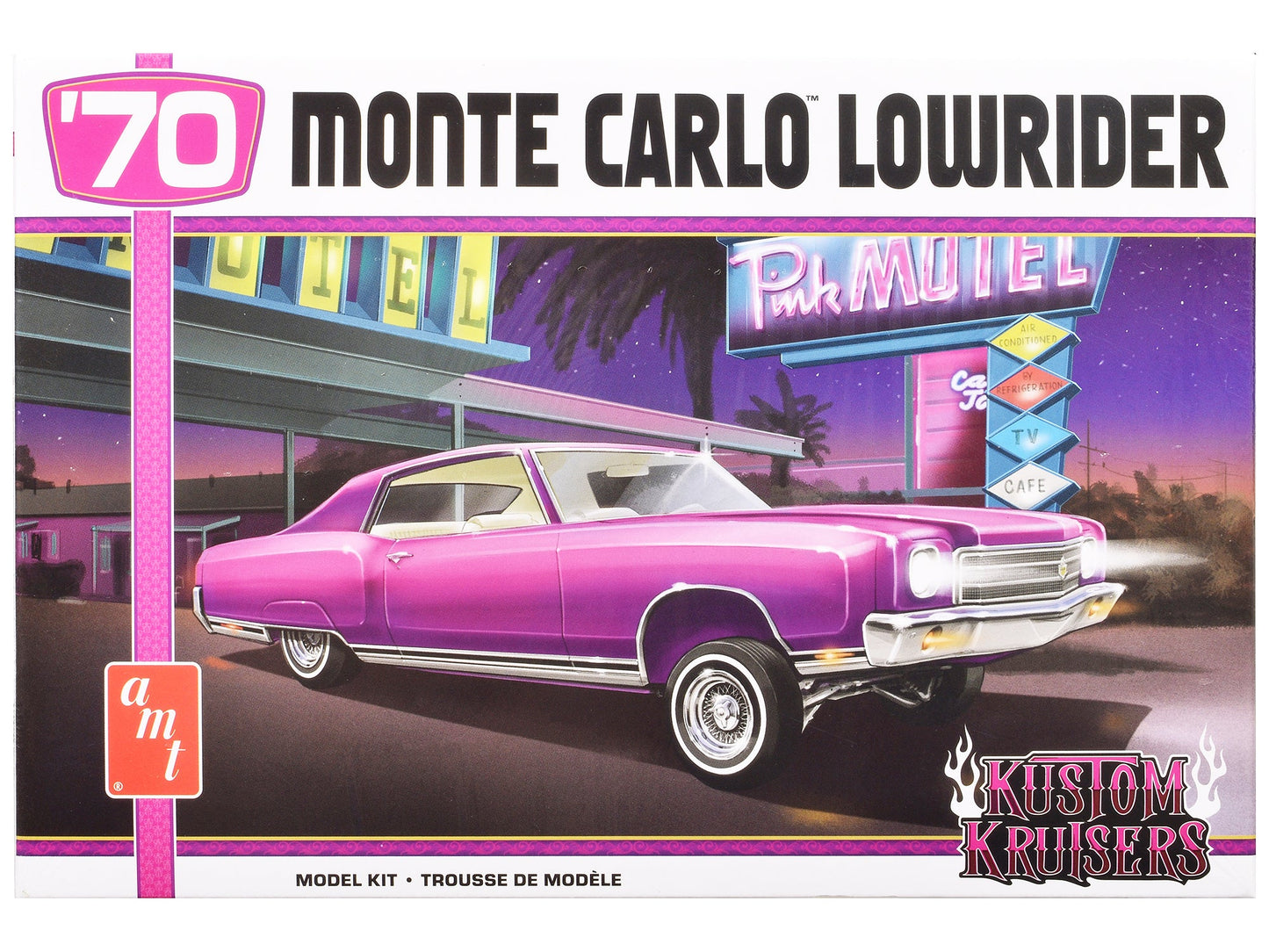 Skill 2 Model Kit 1970 Chevrolet Monte Carlo Lowrider "Kustom Kruisers" 1/25 Scale Model