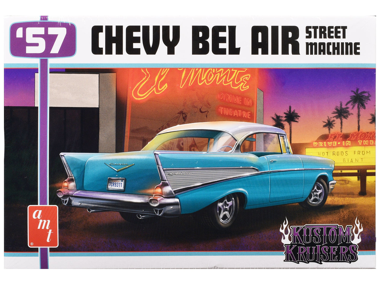 Skill 2 Model Kit 1957 Chevrolet Bel Air Street Machine "Kustom Kruisers" 1/25 Scale Model
