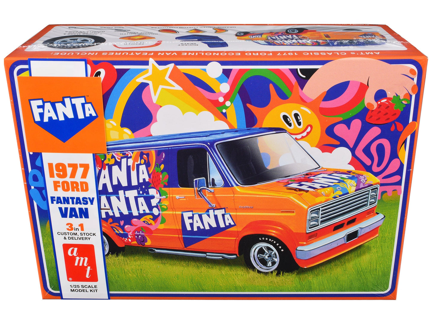 Skill 2 Model Kit 1977 Ford Custom Van "Fanta" 1/25 Scale Model