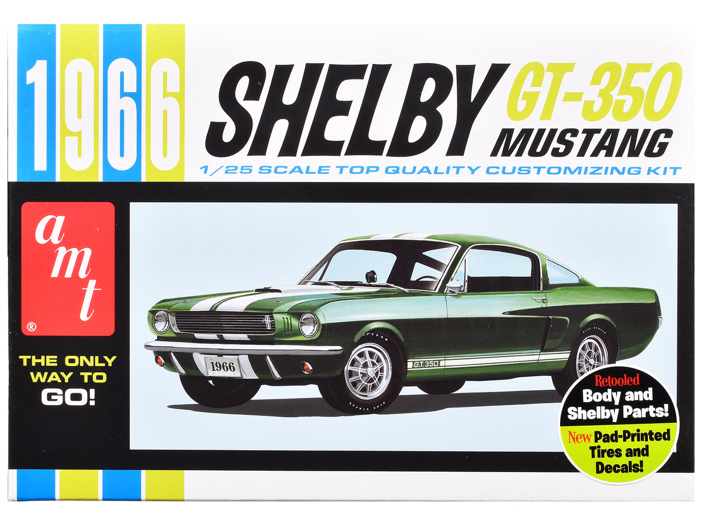 Skill 2 Model Kit 1966 Shelby Mustang GT-350 1/25 Scale Model