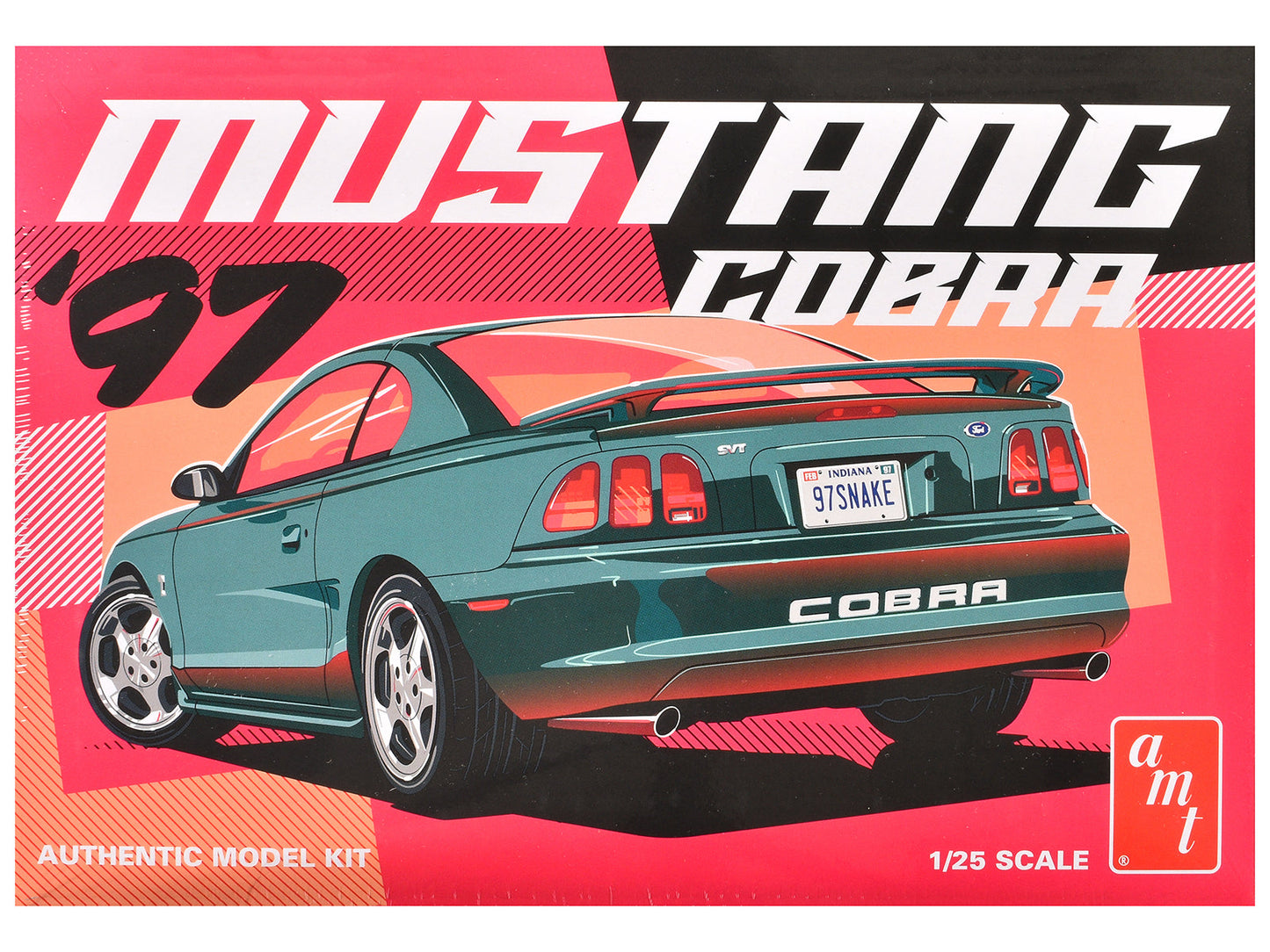 Skill 2 Model Kit 1997 Ford Mustang Cobra 1/25 Scale Model