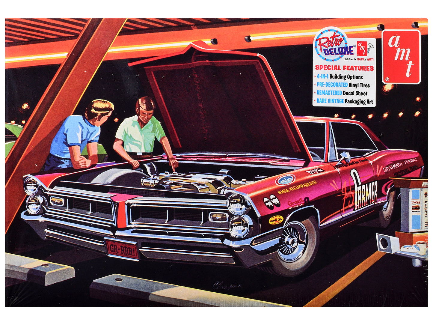 Skill 2 Model Kit of 1965 Pontiac Grand Prix Show 'N' Go 1/25 Scale Model