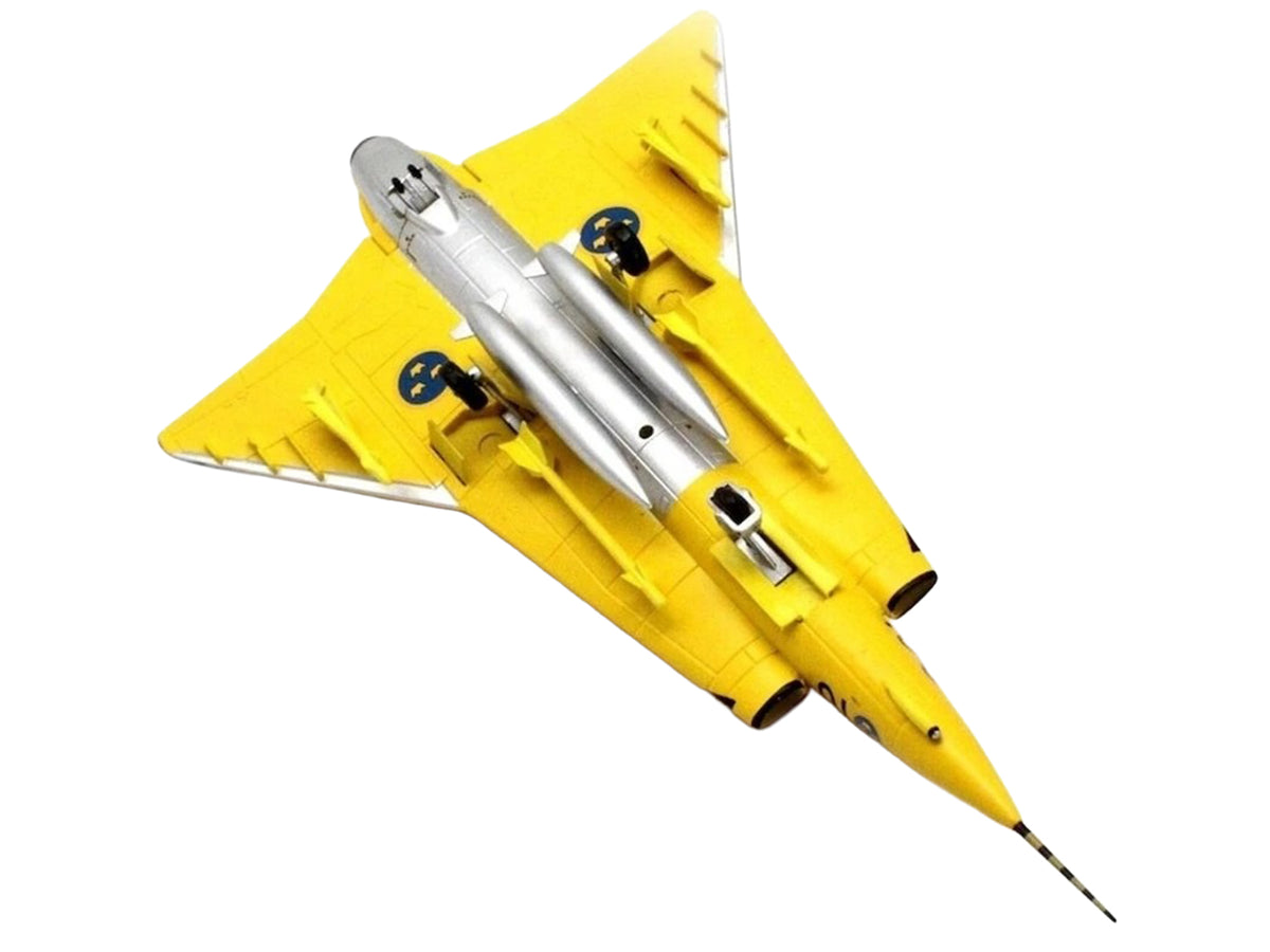 Saab J35J Draken Fighter Aircraft "43-10 3 "Johan Gul" Squadron 10 Wing Final Flight Livery" (1997) Swedish Air Force 1/72 Diecast Model Airplane