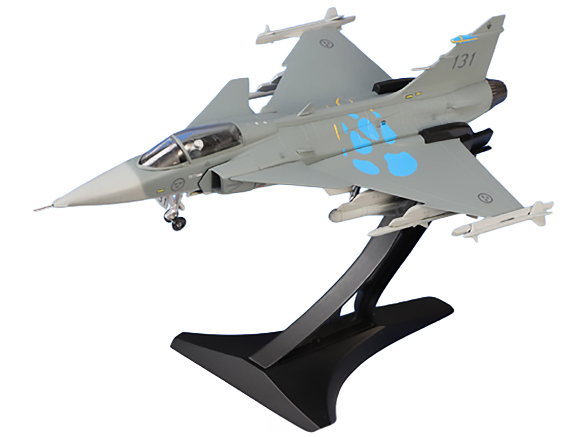Saab JAS 39A Gripen Fighter Aircraft "131 F 7 Wing Cat’s Paw Livery Satenas Air Base" (2006) Swedish Air Force 1/72 Diecast Model Airplane