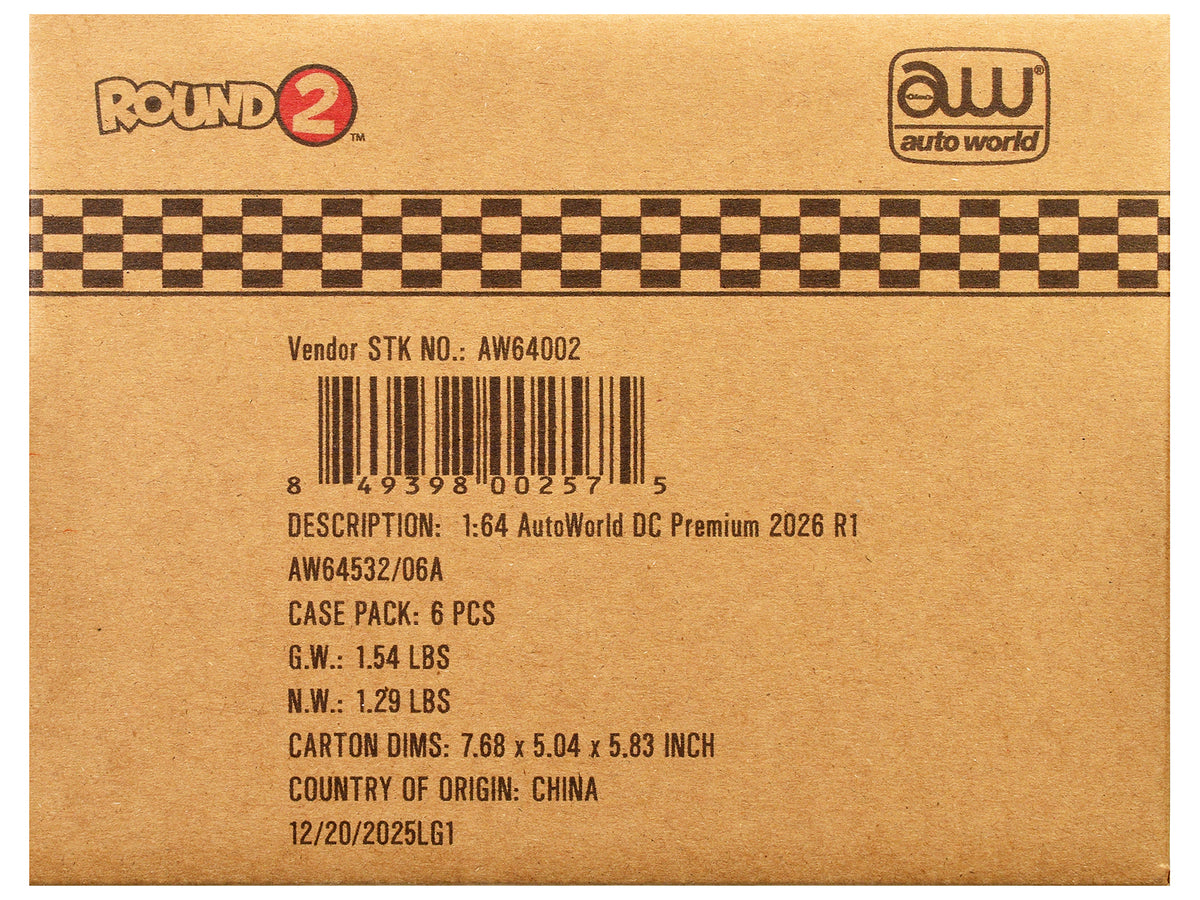 Auto World Premium 2026 Release 1 Set A of 6 pieces 1/64 Diecast Model Cars