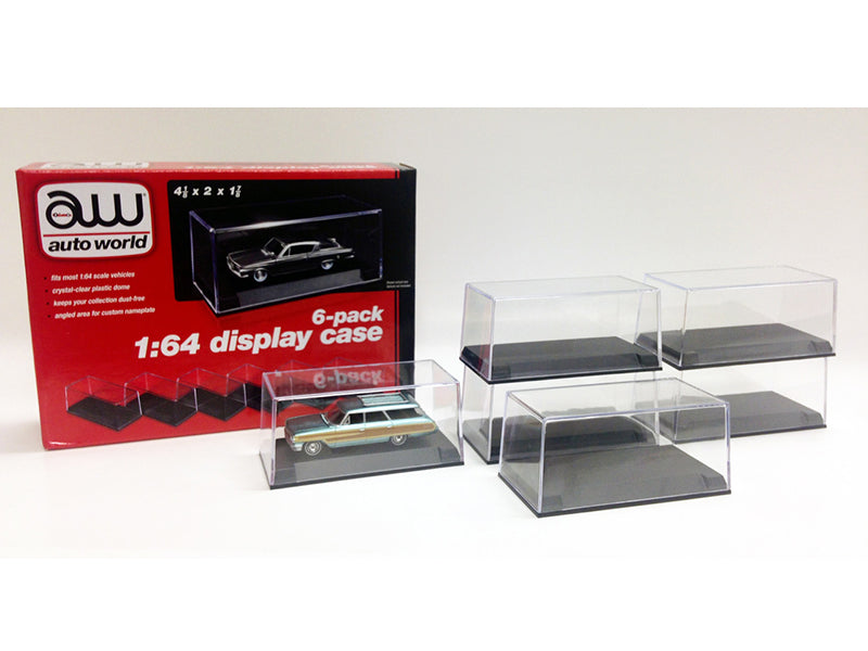 6 Collectible Display Show Cases for 1/64 Scale Model Cars