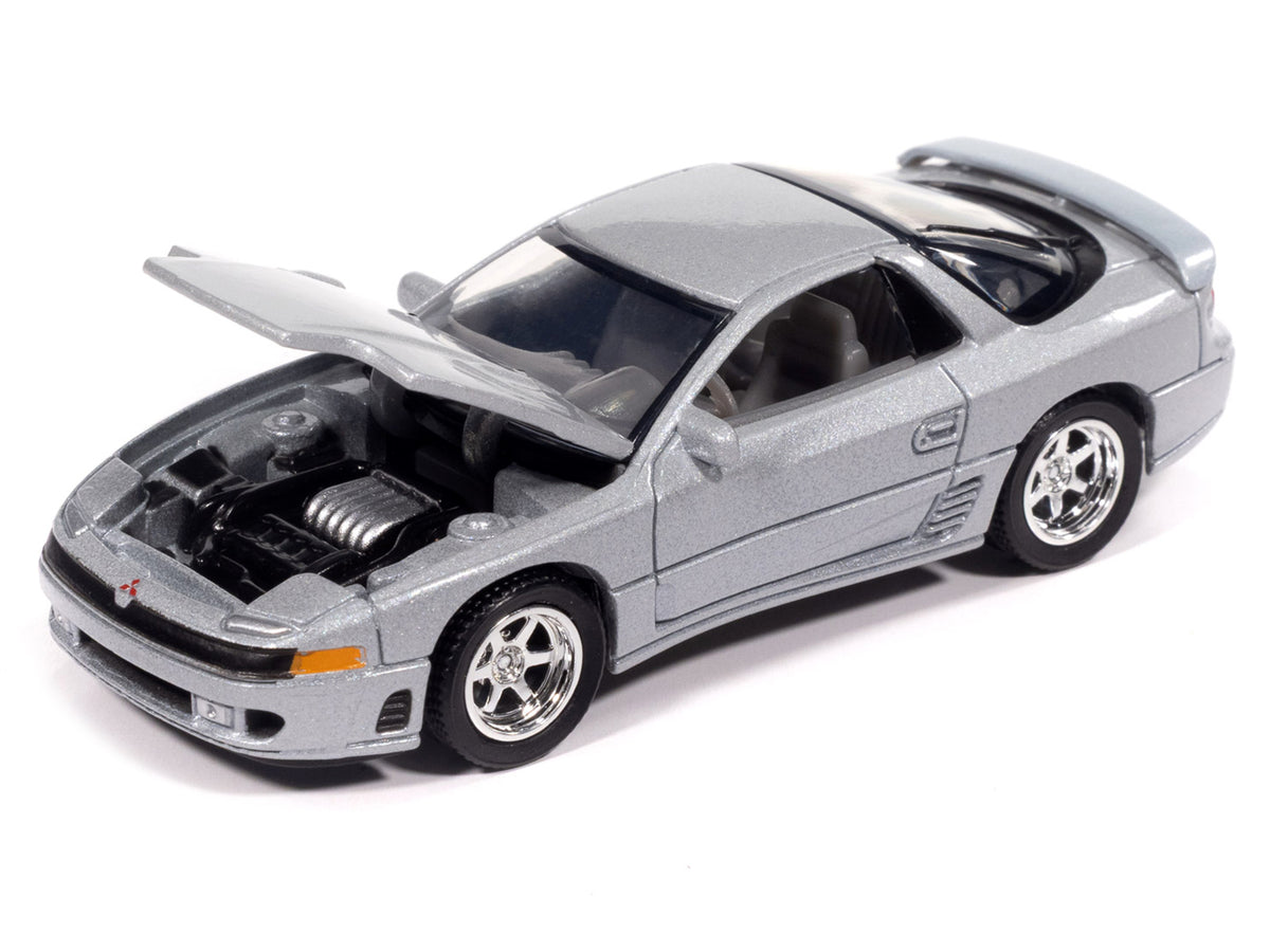 1993 Mitsubishi 3000GT VR-4 Zurich White Silver Metallic "Import Legends" Series 1/64 Diecast Model Car