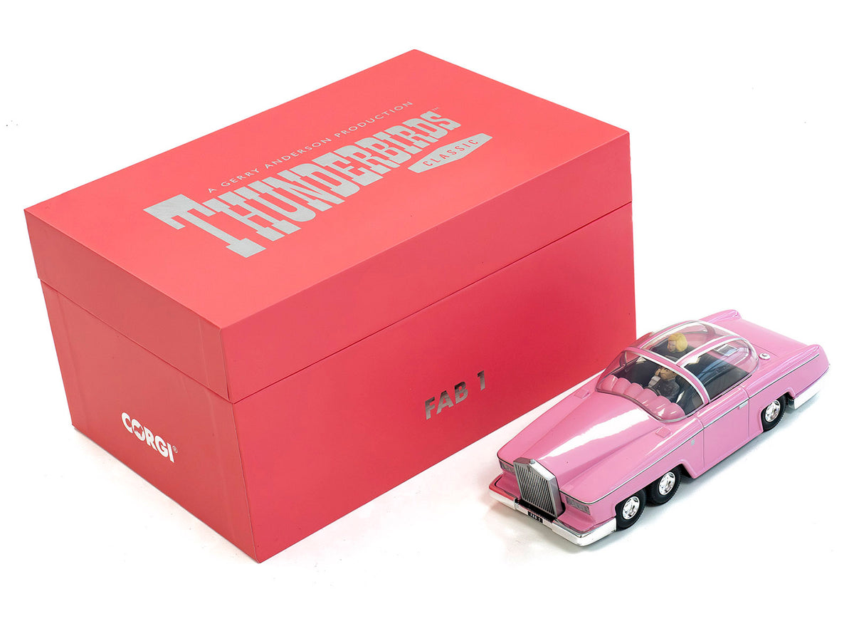 Rolls Royce FAB 1 Pink with Figures "Thunderbirds" (1965-1966) TV Series "F.A.B. Collection" Diecast Model