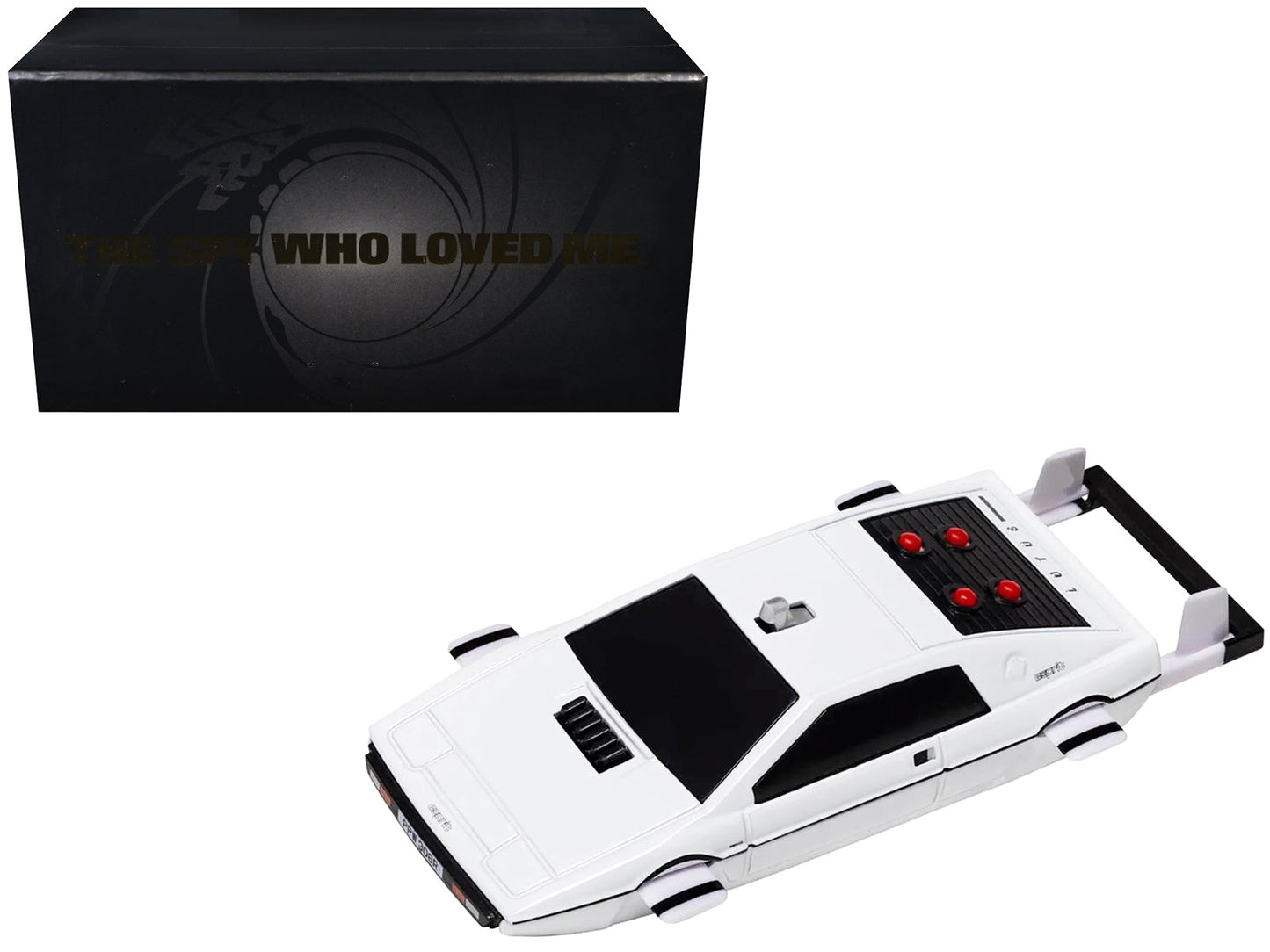 Lotus Esprit S1 Submarine White James Bond 007 "The Spy Who Loved Me" (1977) Movie Diecast Model Car