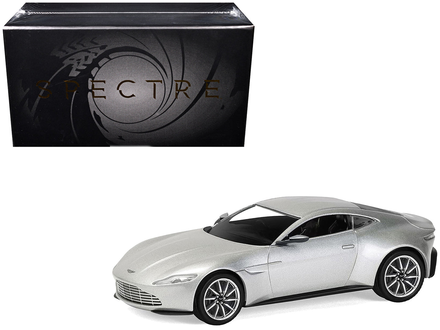 Aston Martin DB10 RHD (Right Hand Drive) Silver Metallic James Bond 007 "Spectre" (2015) Movie Diecast Model Car