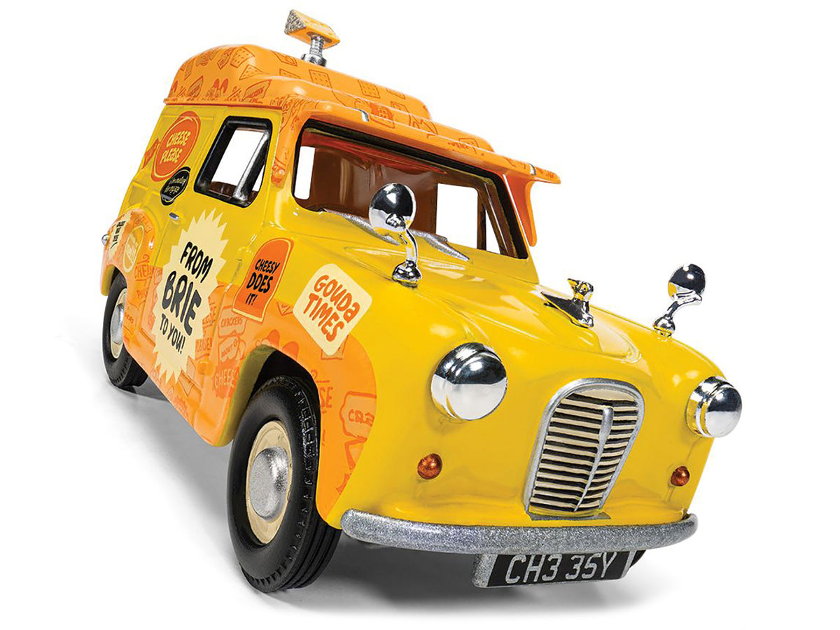 Austin A35 Van RHD (Right Hand Drive) Yellow "Cheese Please" "Wallace & Gromit" Diecast Model Car