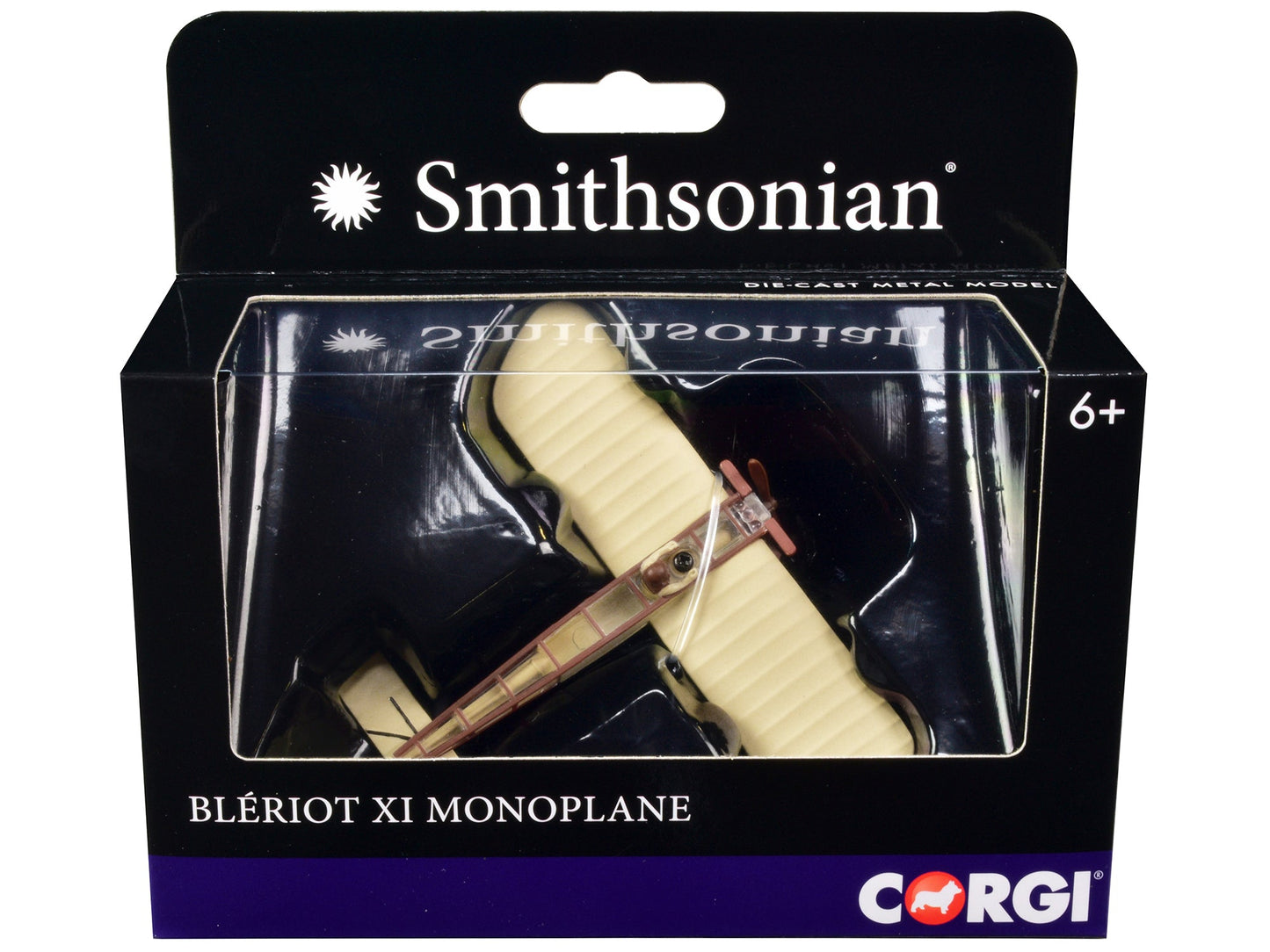 Bleriot XI Monoplane with Pilot Figure "Smithsonian" Series Diecast Model