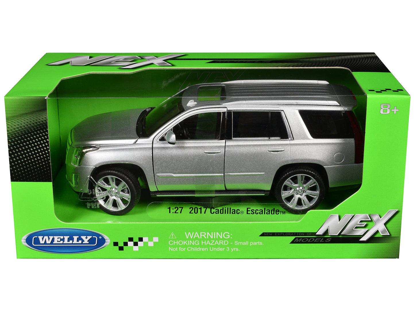 2017 Cadillac Escalade with Sunroof Silver Metallic 1/24-1/27 Diecast Model Car