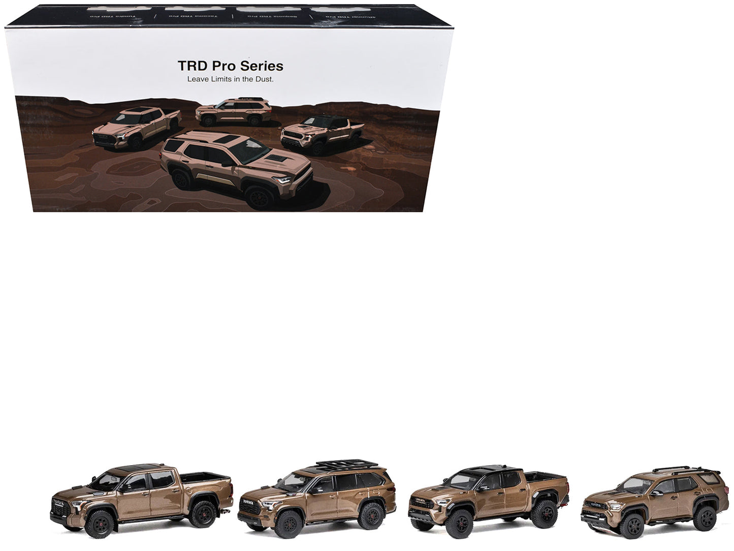 Toyota TRD PRO Mudbath 4 Car Set Limited Edition to 200 pieces Worldwide 1/64 Diecast Model Cars
