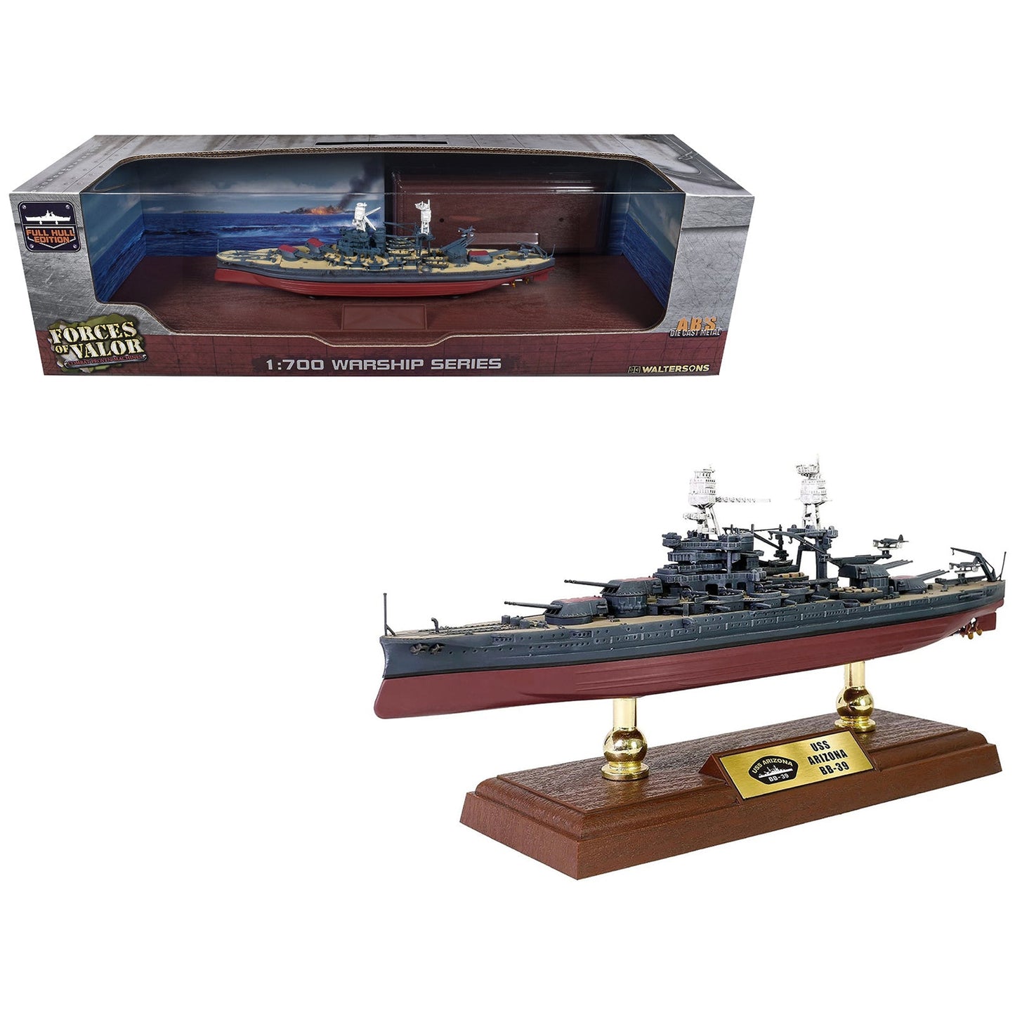 USS Arizona (BB-39) Pennsylvania-Class Battleship United States Navy "Full Hull Edition" Series 1/700 Diecast Model