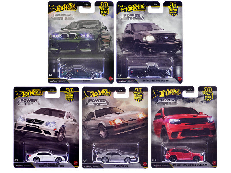 "Power Trip" 5 piece Set "Car Culture" 2026 Series R Diecast Model Cars