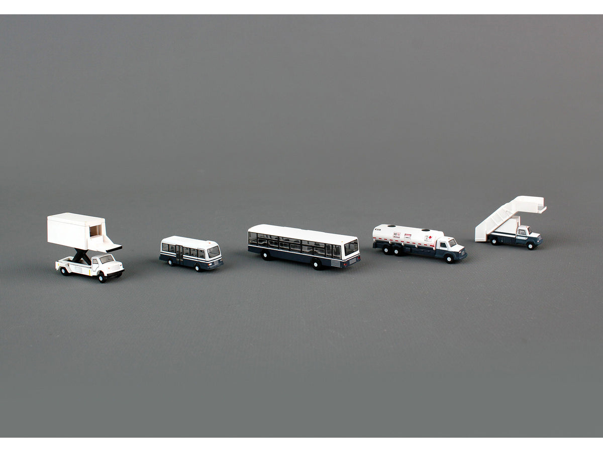 Airport Service Vehicles Set of 5 pieces "Gemini 200" Series Diecast Models