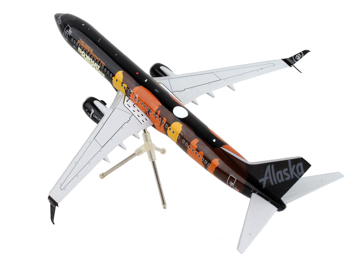 Boeing 737-900ER Commercial Aircraft "Alaska Airlines - Our Commitment" Black with Graphics "Gemini 200" Series 1/200 Diecast Model Airplane