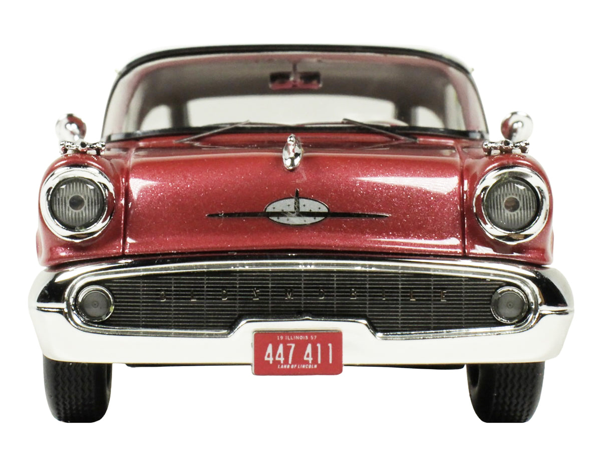 1957 Oldsmobile Starfire Royal Glow Red and Alcan White Limited Edition to 200 pieces Worldwide 1/43 Model Car