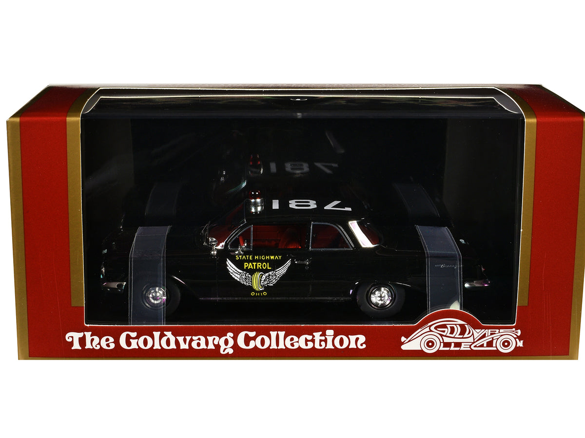 1961 Chevrolet Biscayne "Ohio State Highway Patrol" Black with Red Interior Limited Edition to 150 pieces Worldwide 1/43 Model Car