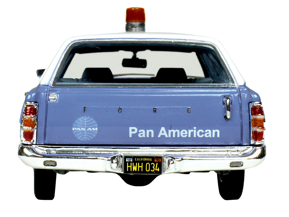 1970 Ford Galaxie Station Wagon Blue and White with Blue Interior "Pan-American Airlines Ground Crew" Limited Edition to 180 pieces Worldwide 1/43 Model Car