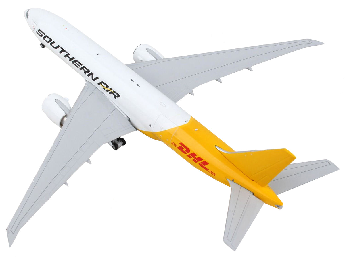 Boeing 777F Commercial Aircraft "Southern Air - DHL" White and Yellow 1/400 Diecast Model Airplane