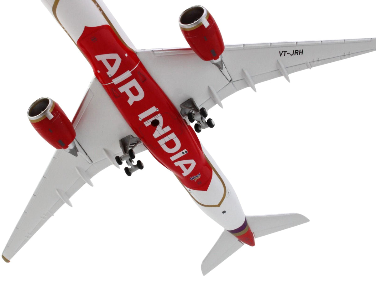 Airbus A350-900 Commercial Aircraft "Air India" (VT-JRH) White with Tail Graphics 1/400 Diecast Model Airplane