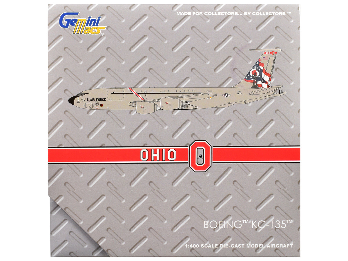 Boeing KC-135R Stratotanker Aircraft "Ohio Air National Guard" United States Air Force (63-8013) Gray "Gemini Macs" 1/400 Diecast Model Airplane