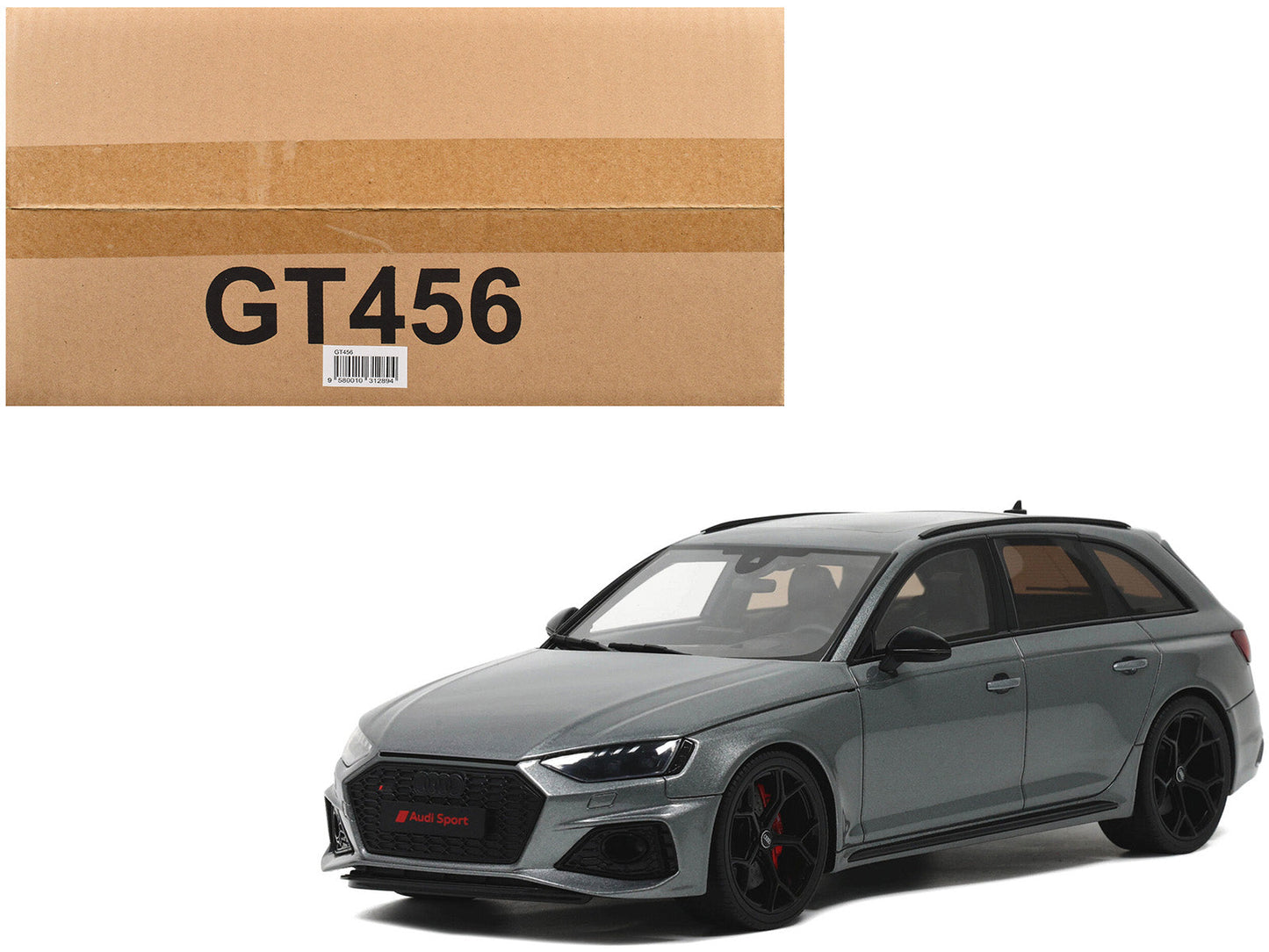 Audi RS 4 Competition Gray Metallic 1/18 Model Car