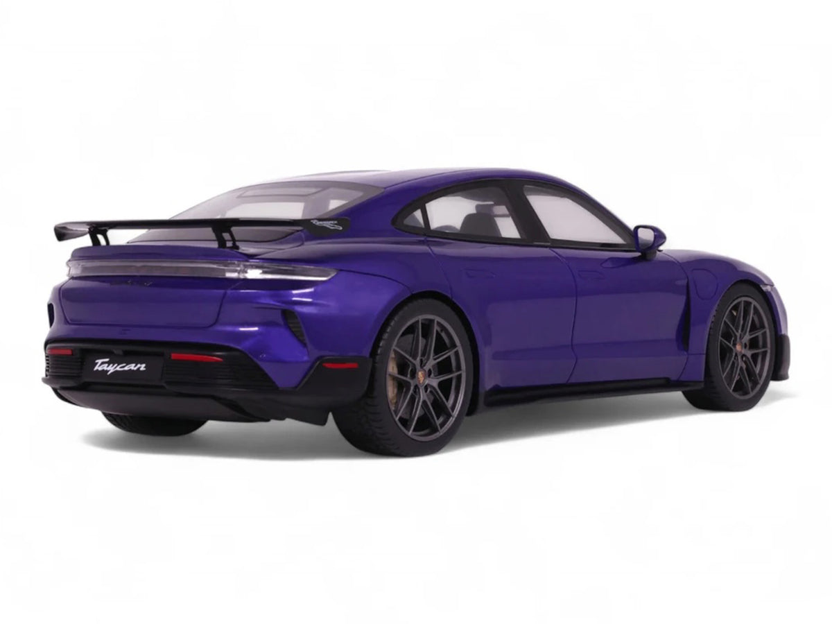 2023 Porsche Taycan Turbo GT Purple Sky Metallic 1/18 Model Car