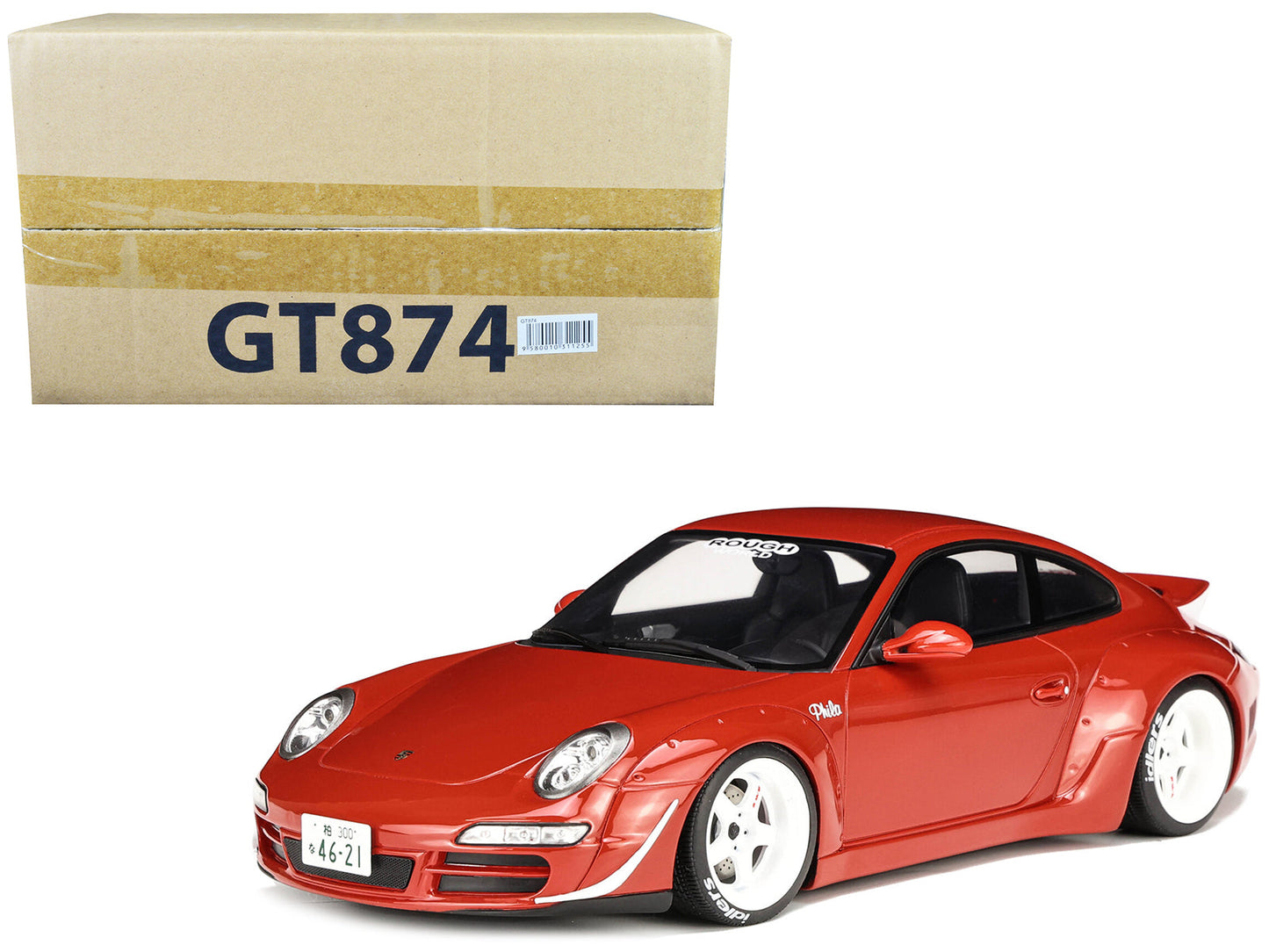 2021 Porsche 911 RWB "AKA Phila" Red 1/18 Model Car