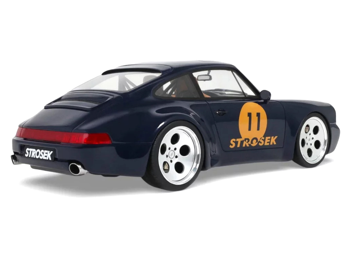 2024 Porsche 911 Strosek Mega 30 #11 Blue 1/18 Model Car
