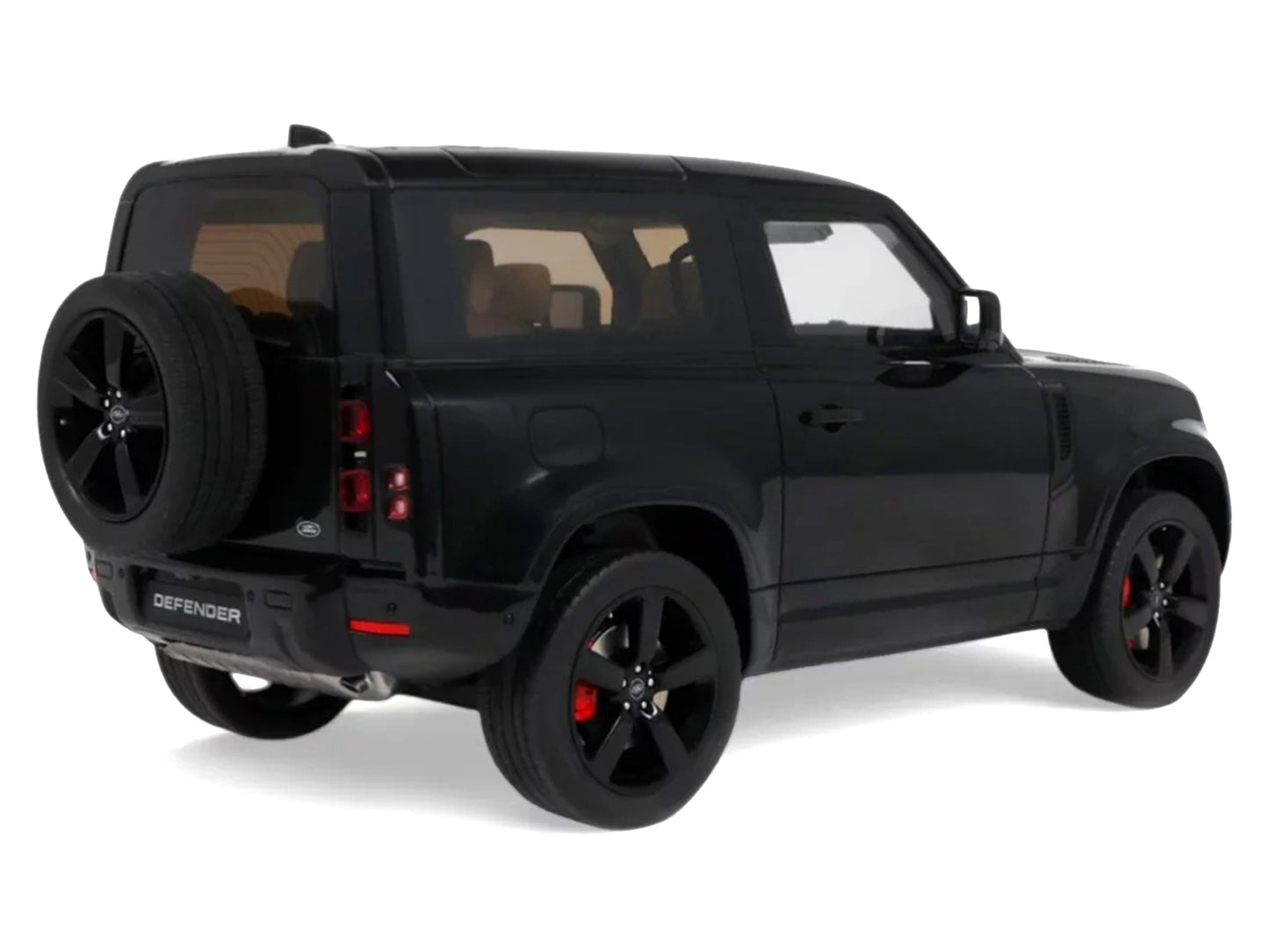 2021 Land Rover Defender 90 P400 X-Dynamic HSE Black Metallic 1/18 Model Car