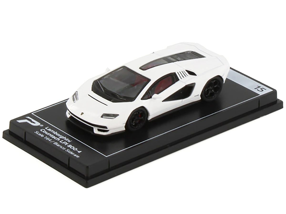 Lamborghini Countach LPI 800-4 Bianco Siderale White "Hypercar League Collection" 1/64 Diecast Model Car