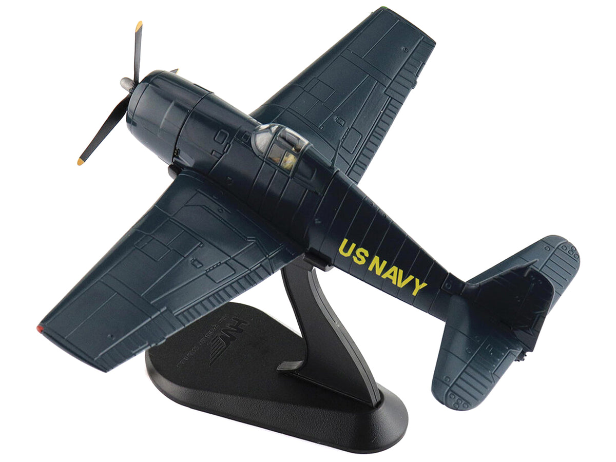 Grumman F6F-5 Hellcat Fighter Aircraft "Blue Angels #1-4 Decals" (1946) United States Navy "Air Power Series" 1/72 Diecast Model